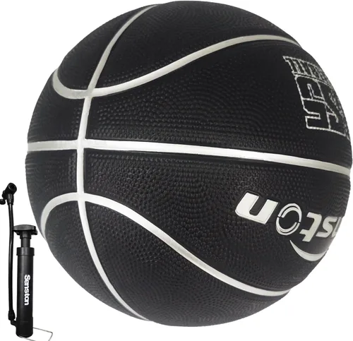 Miniatura 12 de Senston 27.5"/29.5" Balón de baloncesto para exteriores, excelente elasticidad/adherencia, de goma, con bomba, duradero, tamaño 5/7, para hombres