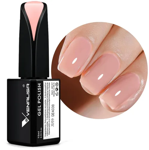 Miniatura 29 de VENALISA - Esmalte de uñas en gel rosa bebé, 0.53 onzas líquidas, color rosa claro, color rosa claro, color rosa nude, primavera y verano, esmalte