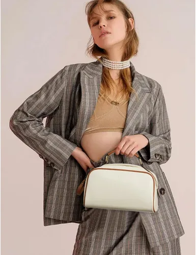 Miniatura 8 de Telena Neceser de viaje para maquillaje y aseo para mujer; bolsas de cosméticos impermeables de PU de cuero vegano; organizador de aseo portátil
