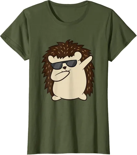 Miniatura 73 de Dabbing Hedgehog Funny Hedgehog Camiseta S