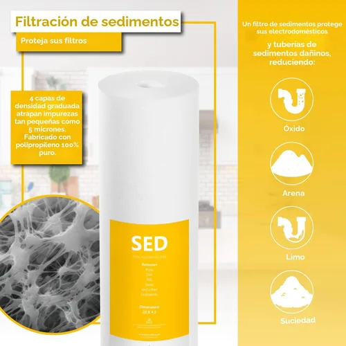 Miniatura 3 de Express Water Whole House - Juego de filtros de agua para metales pesados para toda la casa – Kit de reemplazo de filtración de agua de 3 etapas