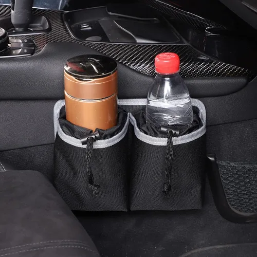 Miniatura 3 de Daeiclru Bolsa de almacenamiento para taza de agua de automóvil apta para Toy@ta Supra GR A90 A91 MK5 2019-2022, bolsa de almacenamiento lateral