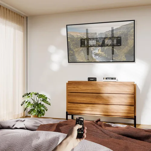 Miniatura 8 de ELIVED - Soporte de pared para televisores inclinable para la mayoría de televisores de 37" a 85" hasta 59.9 kg, soporte de montaje de TV de perfil