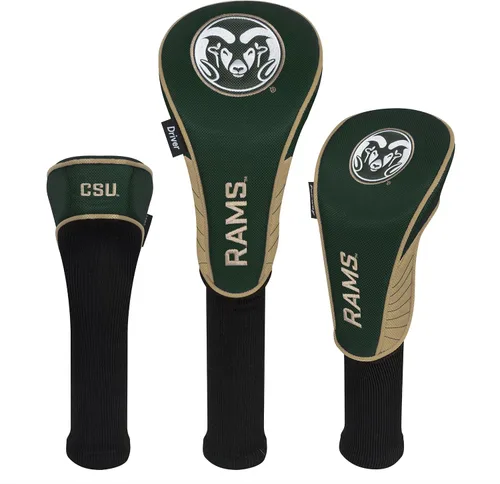 Miniatura 64 de Collegiate juego de tres protectores de palos de golf