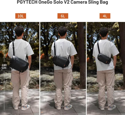 Miniatura 9 de PGYTECH OneGo Solo V2 Bolsa Bandolera para Cámara, Bolsa de Pecho para Cámara de 4L Bandolera Riñonera para Fotógrafos de Viajes Urbanos, Bolsa