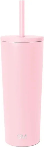 Miniatura 43 de Simple Modern- Vaso con aislamiento, c/tapa y pajilla Taza de viaje Botella de agua de ac. inox. reutilizable Unisex Colecc. Classic 24 oz