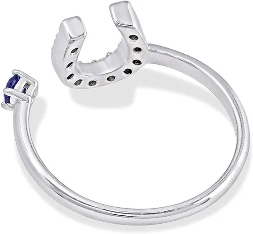 Miniatura 2 de Montana Silversmiths Anillo abierto Something For Luck para mujer, plata, talla única, Metal