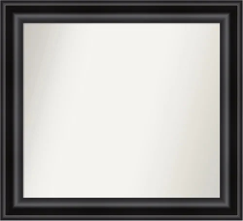 Miniatura 316 de Amanti Art Espejo personalizado, espejo de baño negro puente, espejo de pared o espejo de tocador de baño sobre el fregadero (26 x 26 pulgadas)