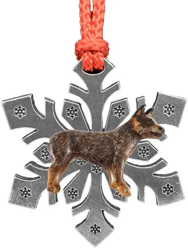 Miniatura 51 de Adorno navideño para colgar en la cabeza de collie con borde de peltre antiguo hecho a mano para decorar coronas y árboles de Navidad del hogar