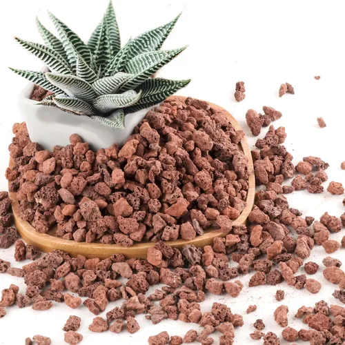 Miniatura 9 de Rocas de lava negras de 2.4 libras para plantas, suelo de roca volcánica hortícola de lava para drenaje de plantas de paisajismo, pequeña grava