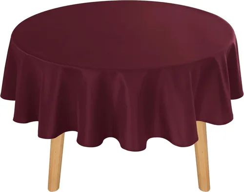 Miniatura 10 de Hiasan Mantel redondo de 30 pulgadas – Mantel de tela de poliéster impermeable resistente a las manchas a prueba de derrames, para comedor, cocina
