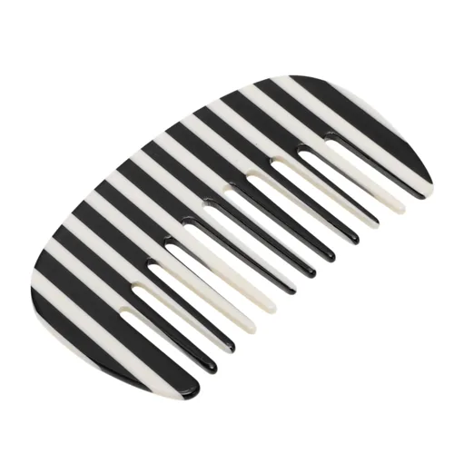 Miniatura 13 de VOCOSTE Mini peine para el cabello de dientes anchos, peine antiestático de tamaño de bolsillo para cabello grueso y rizado, cuidado del cabello