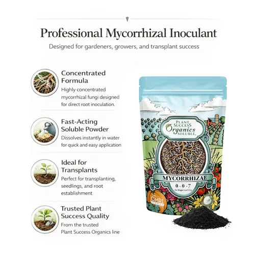 Miniatura 4 de Hongos micorrícicos OMRI - Potenciador orgánico de raíces para el éxito de las plantas, súper potente 20 cepas ECTO y ENDO mezcla para árboles