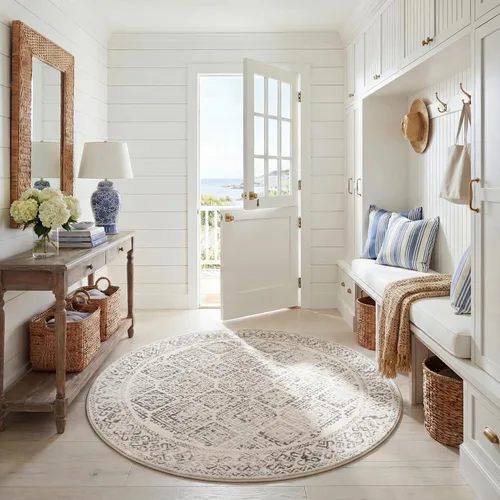 Miniatura 120 de Safavieh - Alfombra decorativa de la colección Tulum, modelo TUL264F, estilo marroquí, bohemio y desgastado, no suelta pelusa, para sala, vestíbulo