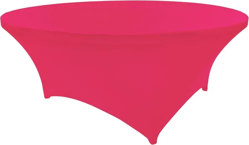 Miniatura 10 de Mantel de cóctel de elastano redondo de 24 pulgadas x 30 pulgadas de alto, color negro
