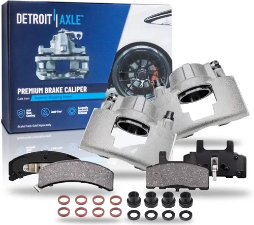 Miniatura 37 de Detroit Axle - Kit de freno trasero para Chrysler Town & Country Dodge Grand Caravan VW Routan, repuesto de pastillas de freno de cerámica
