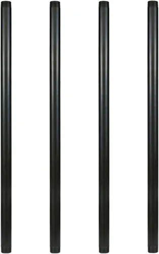 Miniatura 17 de GeilSpace Tubo de metal negro precortado de 1 x 28 pulgadas, acero industrial que se adapta a tubos y accesorios roscados negros estándar de una