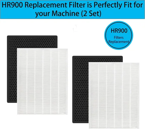 Miniatura 6 de HR900 - Kit de filtros de repuesto para purificador de aire para mascotas Winix HR900, parte de repuesto 1712-0093-00 filtro T y filtro U