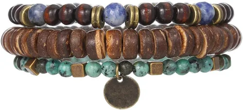 Miniatura 12 de Gothic Bracelet Adjustable Punk Braided Multilayer Grunge Set Beaded Bracelets Emo Metal Cuff Wrap Bracelets Stackable Meaningful Gift