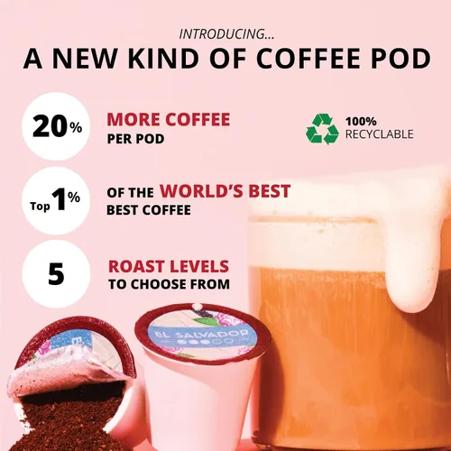 Miniatura 4 de Atlas Coffee Club - Cápsulas de café – Tostado ligero/medio, origen único Tanzania, 24 unidades – Compatibles con cafeteras Keurig K-Cup – 100%