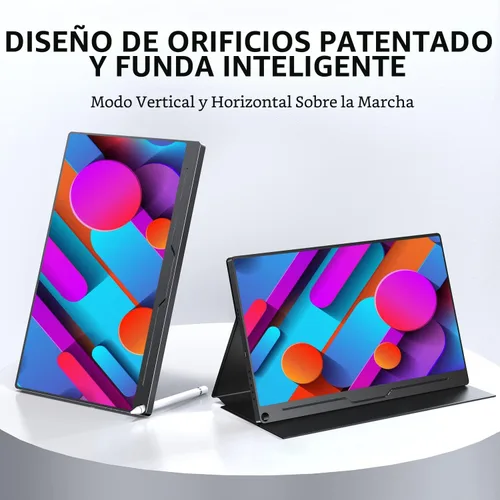 Miniatura 6 de UPERFECT Monitor portátil, 15.6 pulgadas IPS HDR 1920 x 1080 FHD pantalla de viaje para el cuidado de los ojos, monitor de juegos USB C, monitor