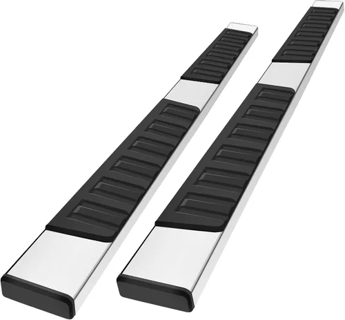 Miniatura 10 de COMNOVA Barra lateral con escalones y estribo de reemplazo para Ford F-150 Crew Cab 04-14 (4 puertas de tamaño completo), diseño de almohadilla