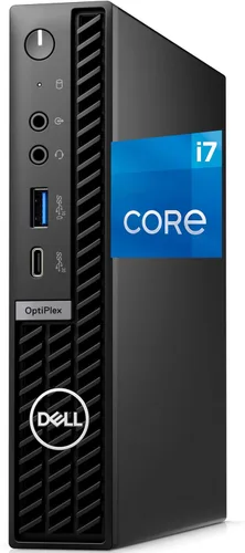 Dell OptiPlex 7010 Micro Plus Computadora de escritorio, Intel Core i7-13700T, 64 GB de RAM, SSD NVMe de 2 TB, USB tipo C, soporte de 3 monitores,