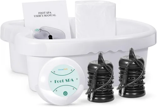 veicomtech Máquina de desintoxicación iónica para baño de pies, limpieza iónica para uso doméstico, salón, club de spa de belleza (2 matrices, 100