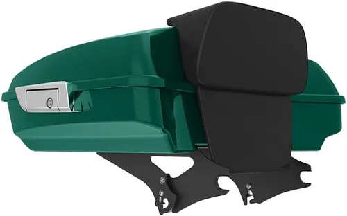 Miniatura 280 de King Tour Pack para Harley Alpine Green, cierre de paquete turístico, portaequipajes superior, soporte de montaje negro, placa de metal para Harley