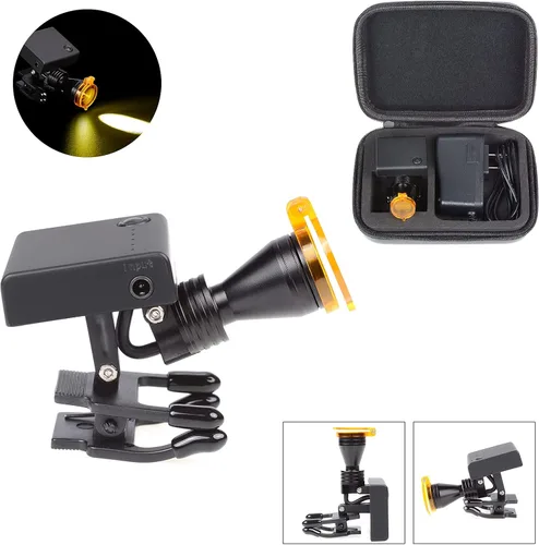 Miniatura 4 de Cabeza 5W para gafas con clip óptico tipo + caja de almacenamiento (5W)
