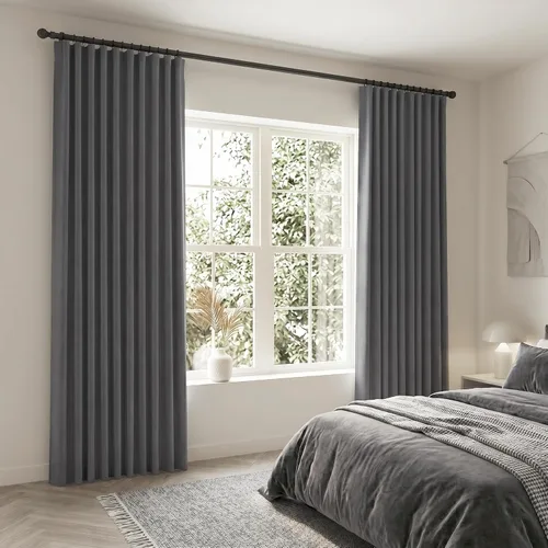 Miniatura 16 de SHINELAND Cortinas opacas cortas para ventanas de dormitorio, cortinas de baño, 45 pulgadas de largo
