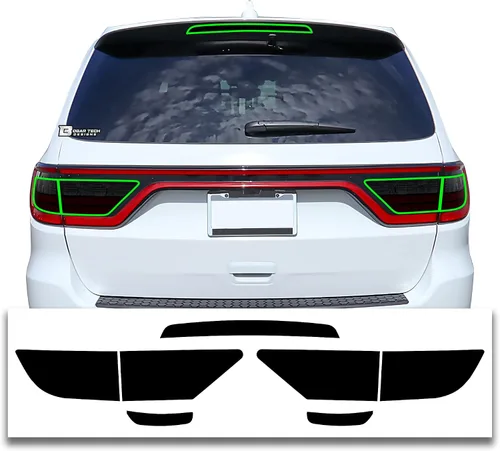 Miniatura 7 de BOGAR TECH DESIGNS Kit de tinte de luz de freno de tercera cola compatible con Dodge Durango 2014-2020, oscuro