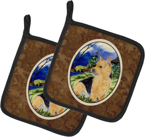 Miniatura 184 de Caroline's Treasures SS8617PTHD - Juego de soportes para ollas de cocina resistentes al calor, almohadillas calientes para horno para cocinar, Husky