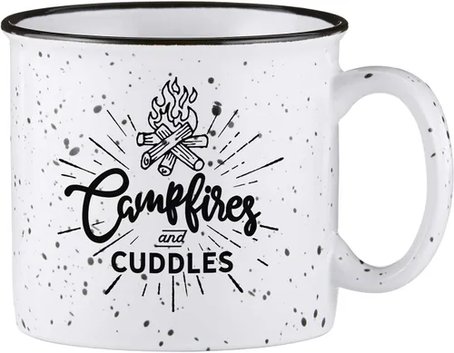 Miniatura 4 de Santa Barbara Design Studio SIPS Drinkware - Taza de cerámica para fogata, 13 onzas, Happy Camper