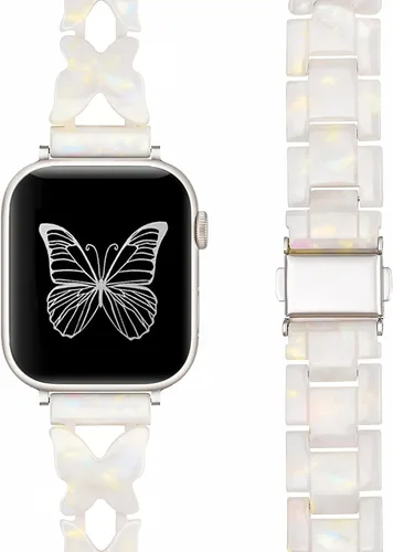 Miniatura 18 de Correa ligera de Apple Watch para Apple Watch, de resina en forma de D, compatible con hebilla de acero inoxidable para Apple Watch Ultra 2, 1