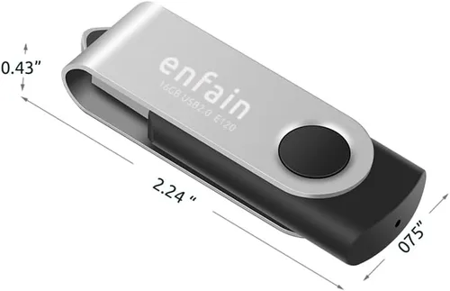 Miniatura 4 de Enfain Unidad flash USB 3.0 de 32 GB para compartir, paquete de 10 unidades para almacenamiento universal de datos en el hogar y la oficina