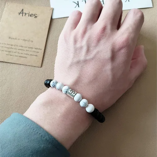 Miniatura 2 de Long tiantian Pulsera del zodiaco para hombre, pulsera de horóscopo de constelación para mujer, regalos de signo del zodiaco, pulsera con cuentas