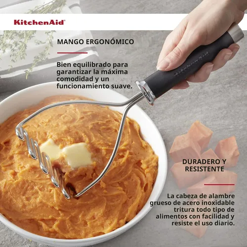 Miniatura 4 de KitchenAid Gourmet - Triturador de alambre de acero inoxidable, 10.24 pulgadas, color negro (paquete de 12)
