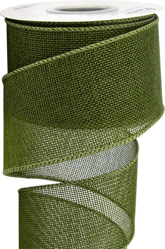 Miniatura 18 de Ribbli Cinta con alambre de arpillera azul bebé, 2-1/2 pulgadas x 10 yardas continuas, cinta de borde con alambre para lazo grande, corona