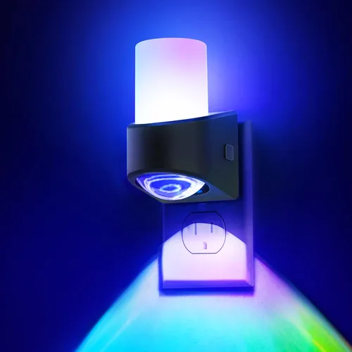 Miniatura 9 de L LOHAS LED Luces nocturnas enchufables a la pared, luz nocturna regulable con sensor de encendido/apagado automático, blanco cálido de 3000 K