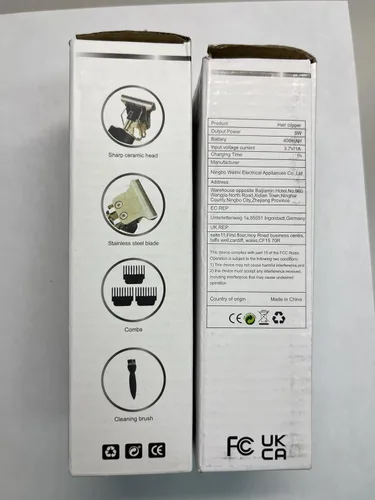 Miniatura 4 de Cortadora de barba o pelo de Buda negra duradera con kit recargable inalámbrico y cortapelos