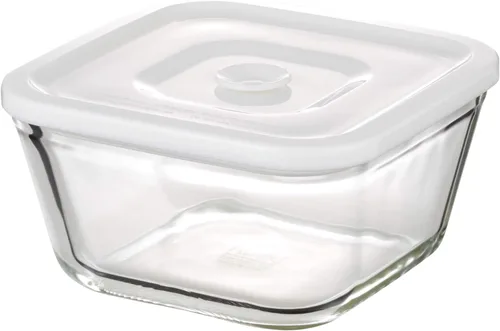 Miniatura 10 de iwaki C3248HHMPW Contenedor sellado de vidrio resistente al calor, blanco, tamaño LL, ancho 7.5 x profundidad 7.5 x alto 4.3 pulgadas