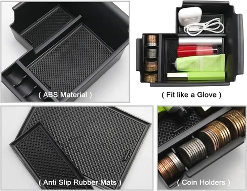 Miniatura 3 de CDEFG 2Pcs for 2026 Ford Explorer Center Console Organizer for 2025 2026 Explorer (Active/ST-Line/Tremor/Platinum/ST) Accessories Middle Console