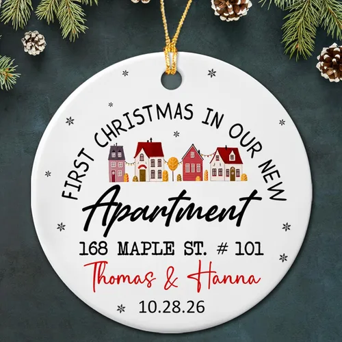 Miniatura 14 de Adorno de cerámica personalizado para parejas comprometidas, pájaros de Navidad 2025, adorno de cerámica de pájaros de compromiso, regalos