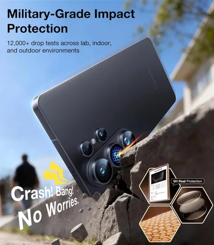 Miniatura 3 de UltraGlass Top 9H+ Armor - Protector de lente de cámara para Samsung Galaxy S26 Ultra [No.1 grado militar inastillable] Protector de lente de cámara