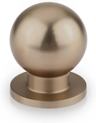 Miniatura 10 de Haliwu Paquete de 5 pomos de bronce antiguo para gabinetes de cocina, tiradores redondos para cajones para baño, cocina, dormitorio