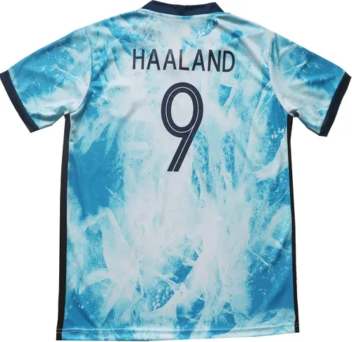 Miniatura 3 de HOMEMI Ropa deportiva juvenil Noruega 9 Haaland Kids Away Soccer JerseyShorts Football Socks Set