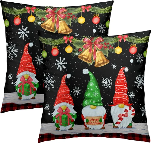 Miniatura 57 de Giwawa Juego de 2 fundas de almohada de calabaza otoñal de 16 x 16 pulgadas, fundas de cojín de algodón de madera de girasol para sofá, patio