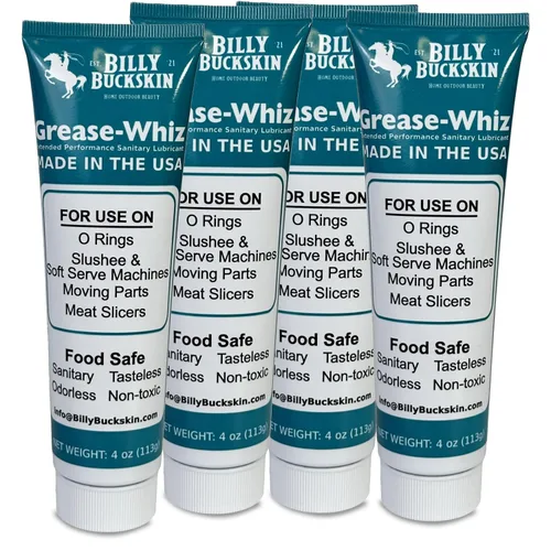 Lubricante de grasa grado alimenticio Grease-Whiz (113 g, 4 unidades) - Lubrica máquinas de helado, Slushee, barriles de cerveza, piscinas, anillos