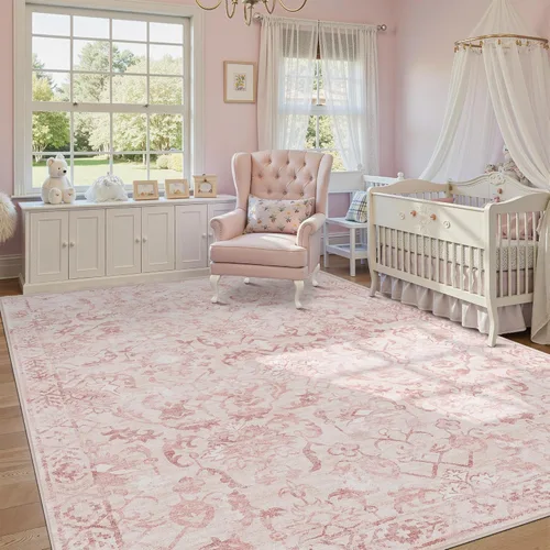 Miniatura 13 de Alfombra de área pequeña de 2 x 3 pulgadas, color beige, para entrada, baño, cocina, antideslizante, de pelo bajo, lavable, moderna alfombra bohemia